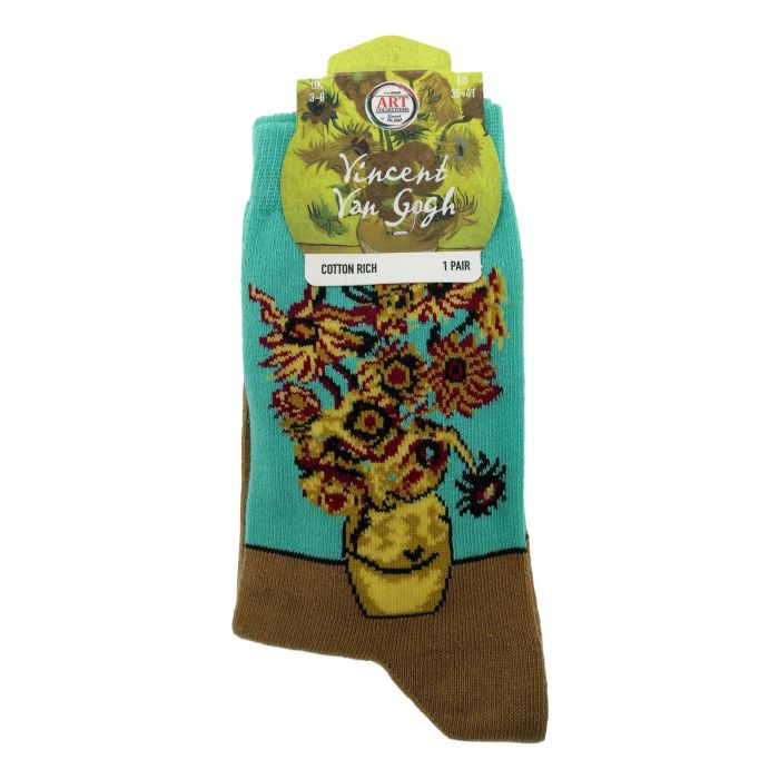 Dames Sokken "Van Gogh, Zonnebloemen"  35-41