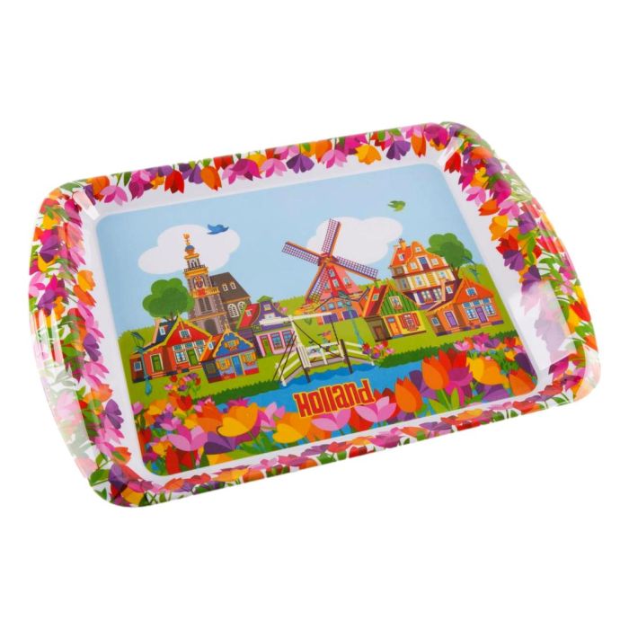 Tray Colourful Village (Large)