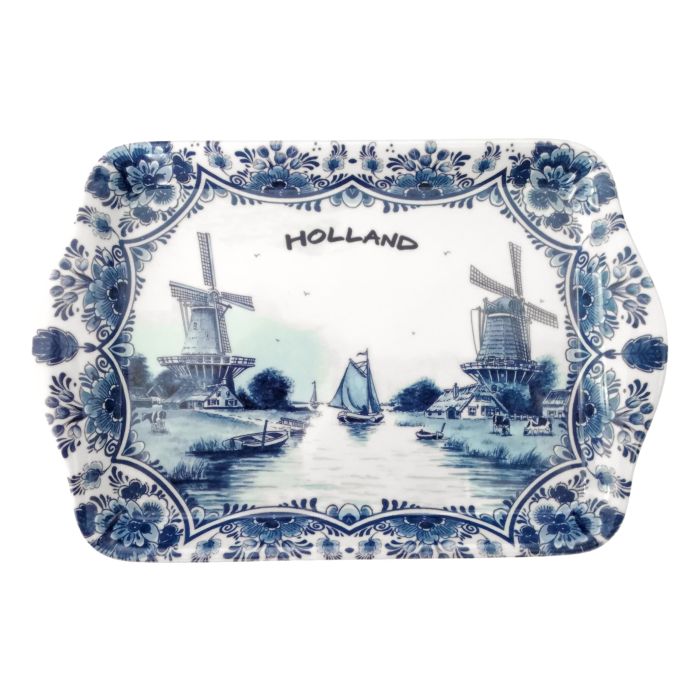 Dienblad Holland  Delfts blauw, klein