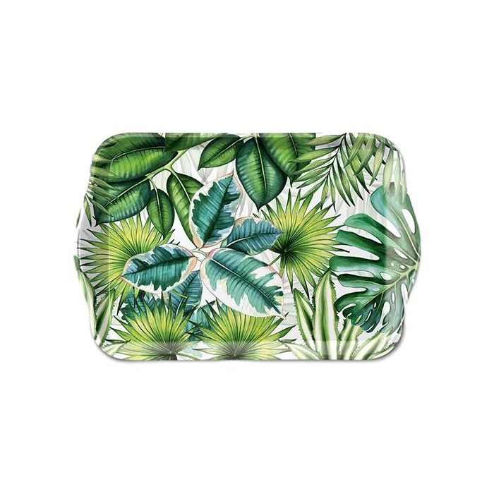 Dienblad "Tropical Leaves", 13x21 cm, klein