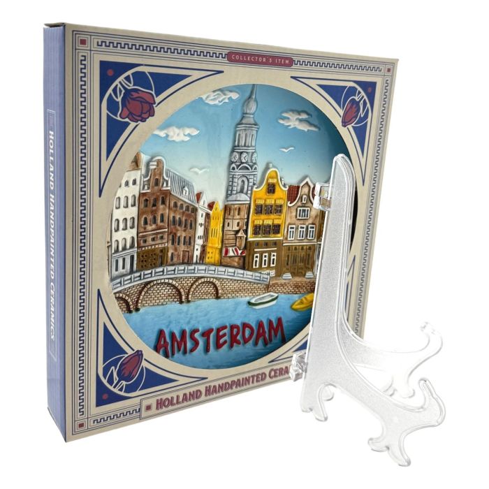 Amsterdam Wall Plate Color - Ceramic - 15 cm (medium)