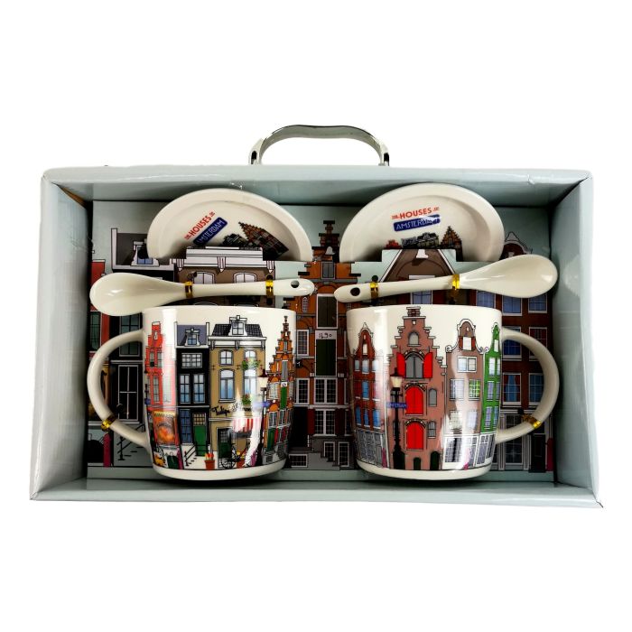 Geschenkset "Amsterdam Grachtenhuizen"