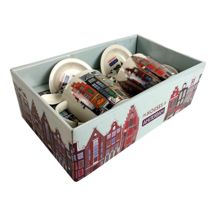 Geschenkset "Amsterdam Grachtenhuizen"