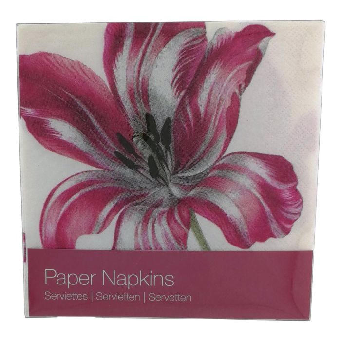 Luxe servetten "Drie Tulpen" door Maria Merian