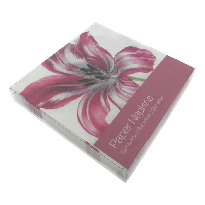 Luxe servetten "Drie Tulpen" door Maria Merian