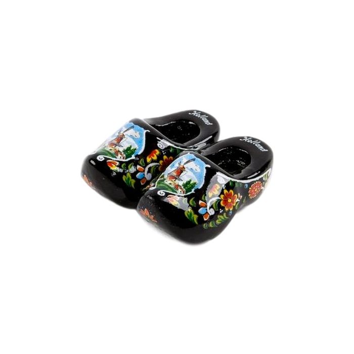 Clog Magnet Black, Double 4 cm