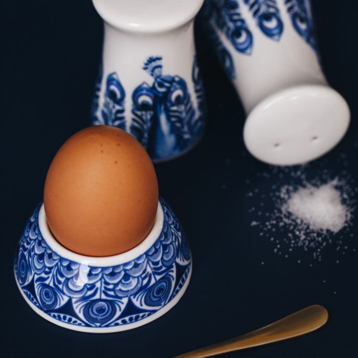 Egg cup "Peacock"