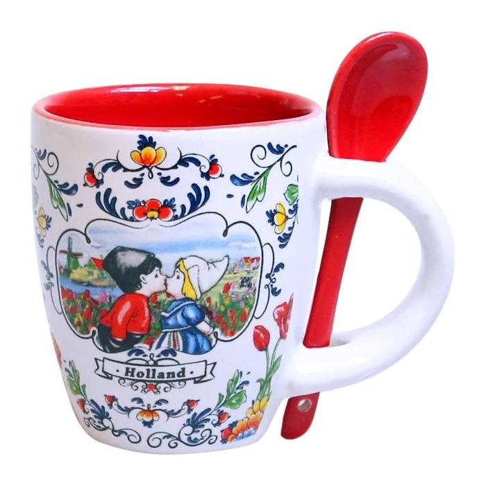 Espresso Mokje Hollands Paar Oranje, 6.5 cm