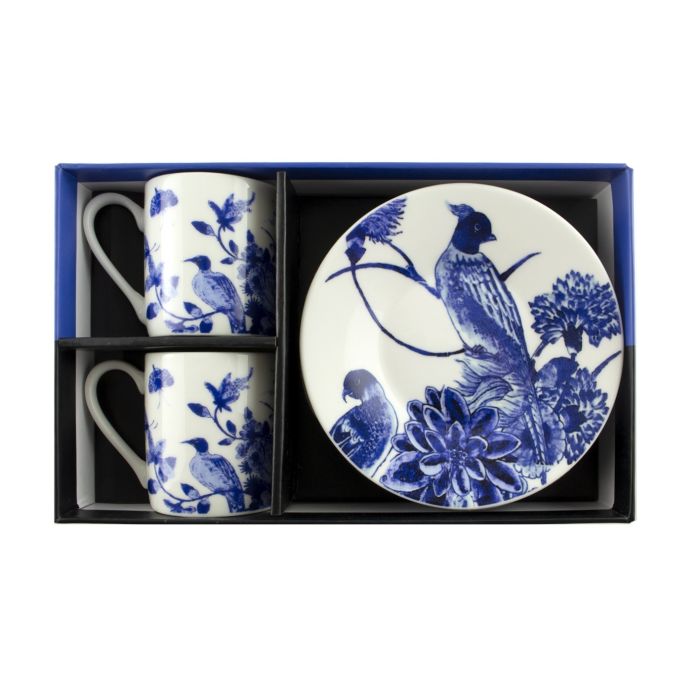 Espresso set "Delfts blauwe vogels" - Rijksmuseum