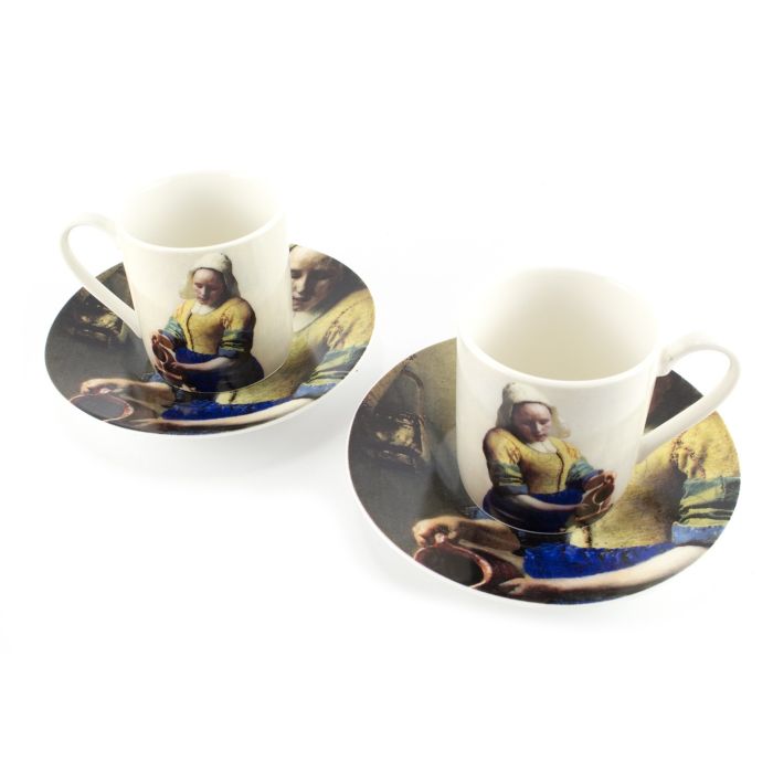 Espresso set "Het Melkmeisje" - Rijksmuseum