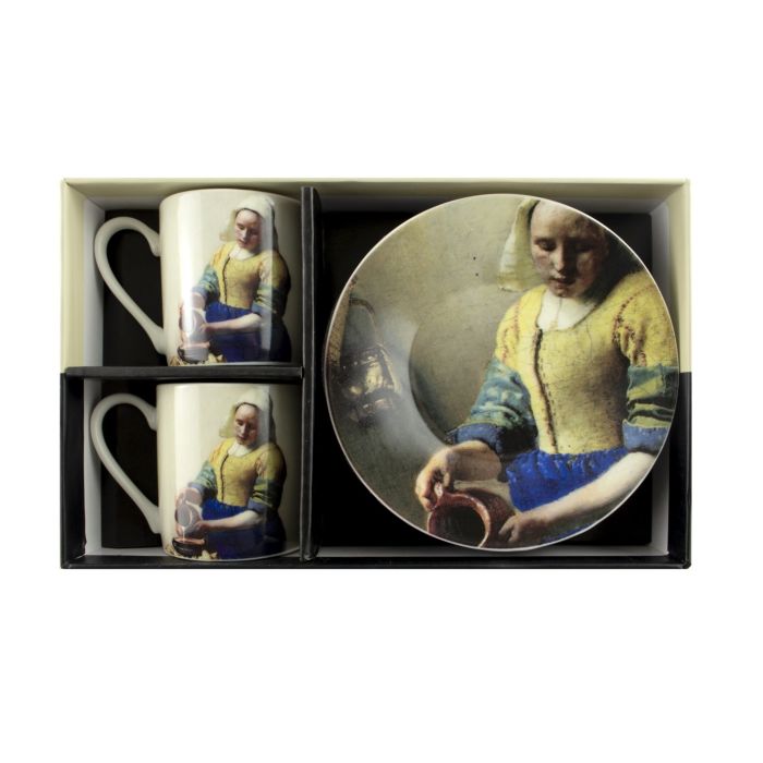 Espresso set "Het Melkmeisje" - Rijksmuseum