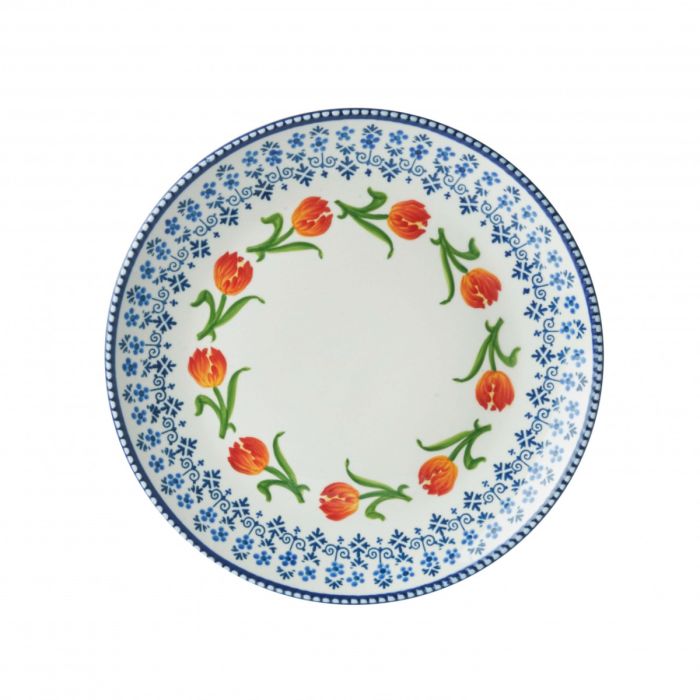 Dinerbord Oranje Tulpen