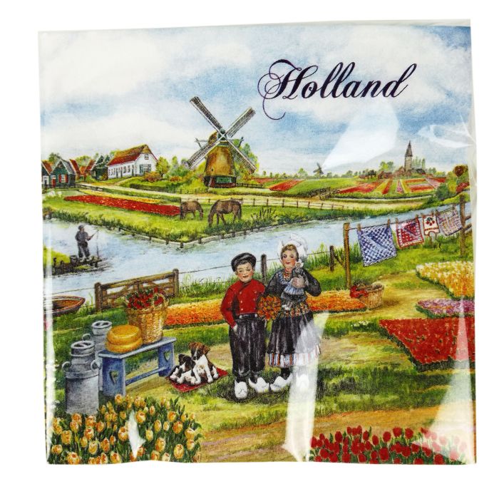 Paper napkins Children in Dutch Costume