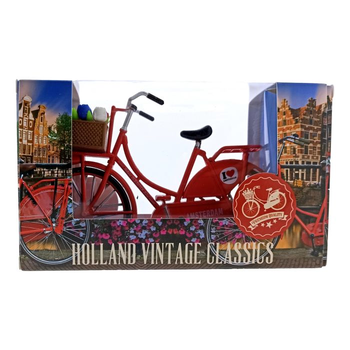 Fiets Oranje met Tulpen - Klein