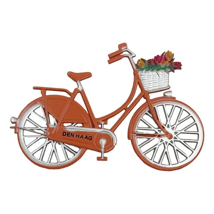 Magneet "Oranje fiets Den Haag"