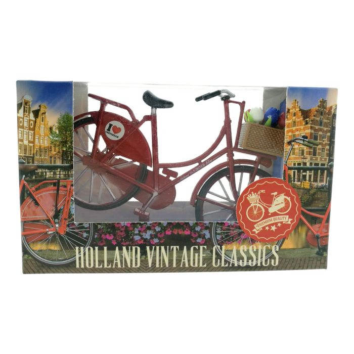 Fiets Vintage I Love Amsterdam Rood - Klein