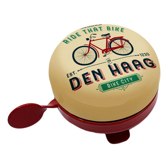 Fietsbel "Den Haag Geel", 6 cm 