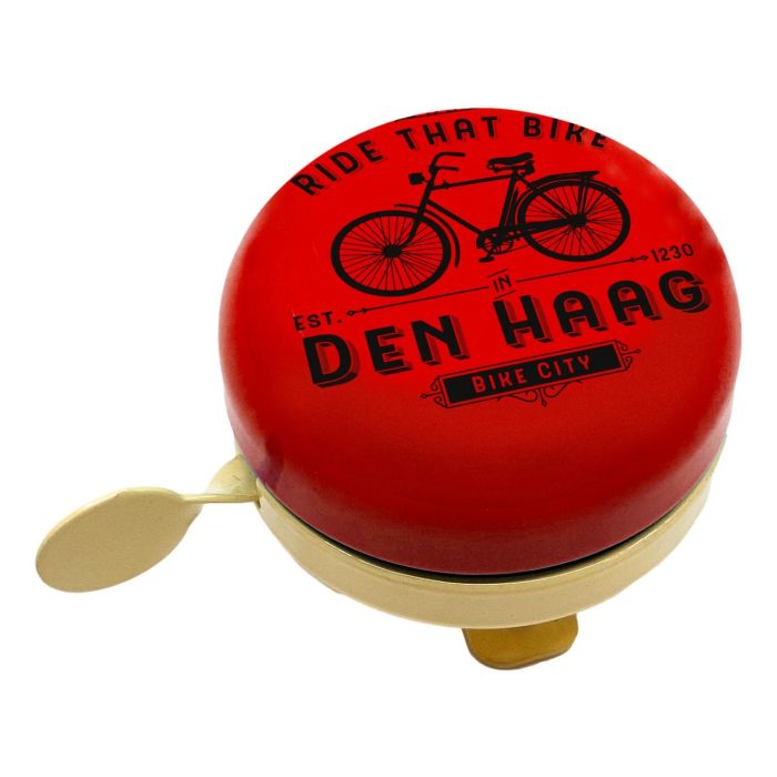 Fietsbel "Den Haag Rood", 6 cm 