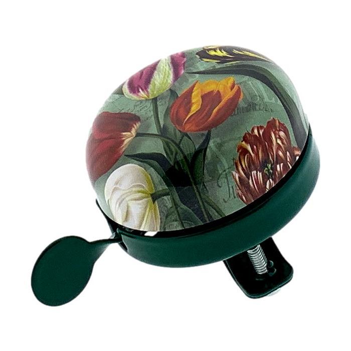 Bicycle bell "Green Tulips", 6 cm
