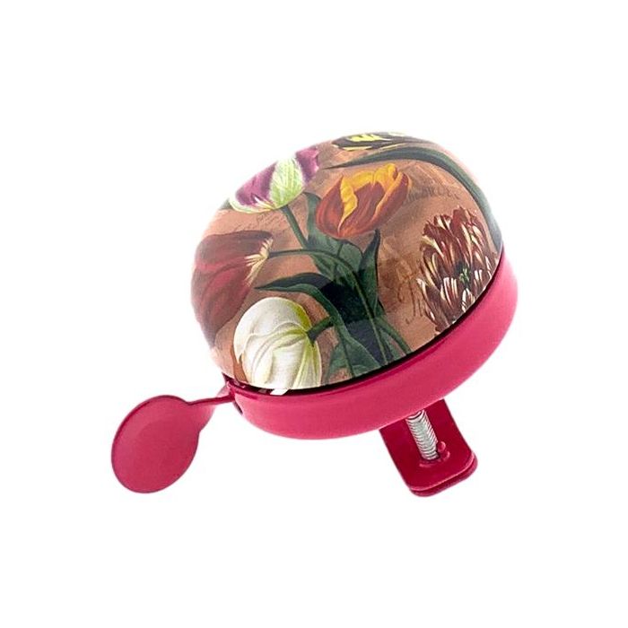 Bicycle bell "Pink Tulips", 6 cm
