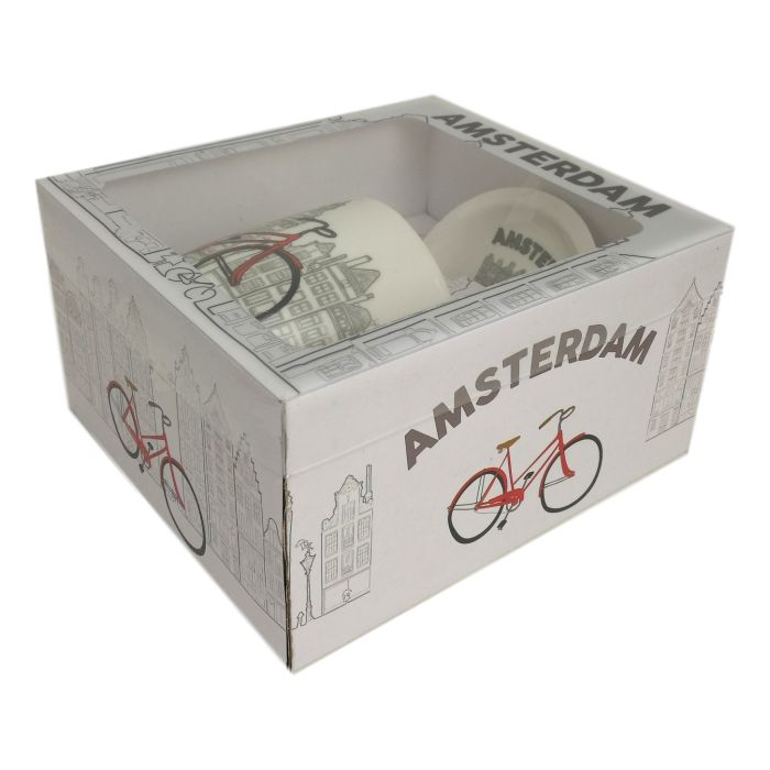 Giftset Mug "Bicycle City Amsterdam"