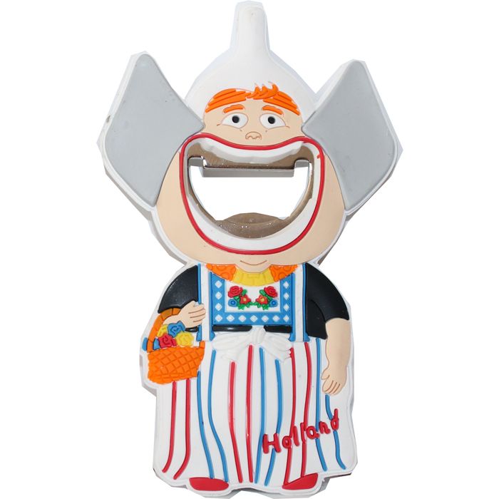 Bottle opener/ memomagnet Miss Volendam