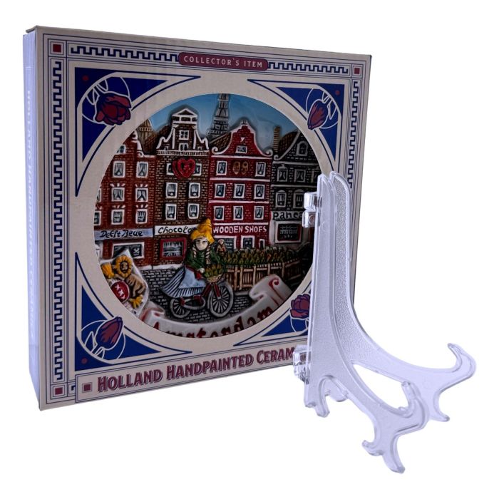 Plate Girl on a bicycle, 10 cm (small)