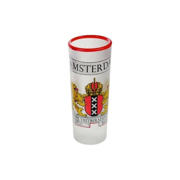 Shot glass Wodka  Amsterdam Logo