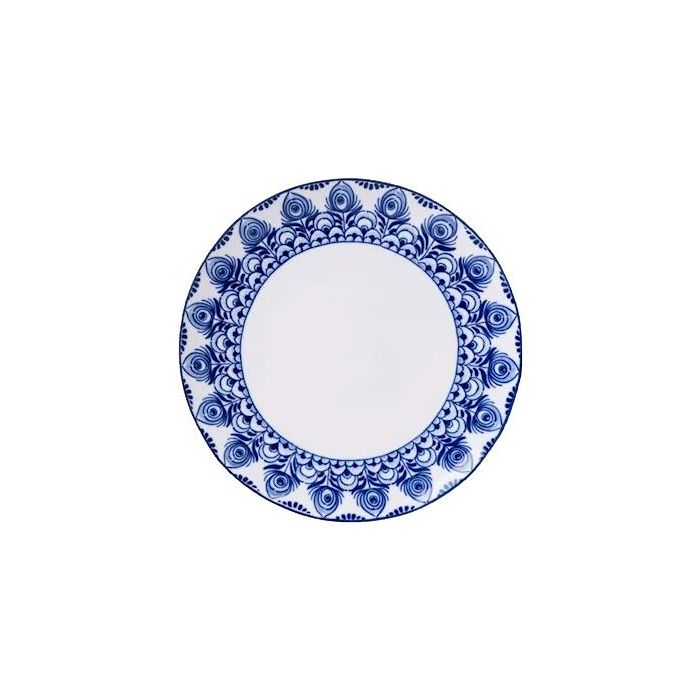 Gebaksbordje Paauw Blauw 