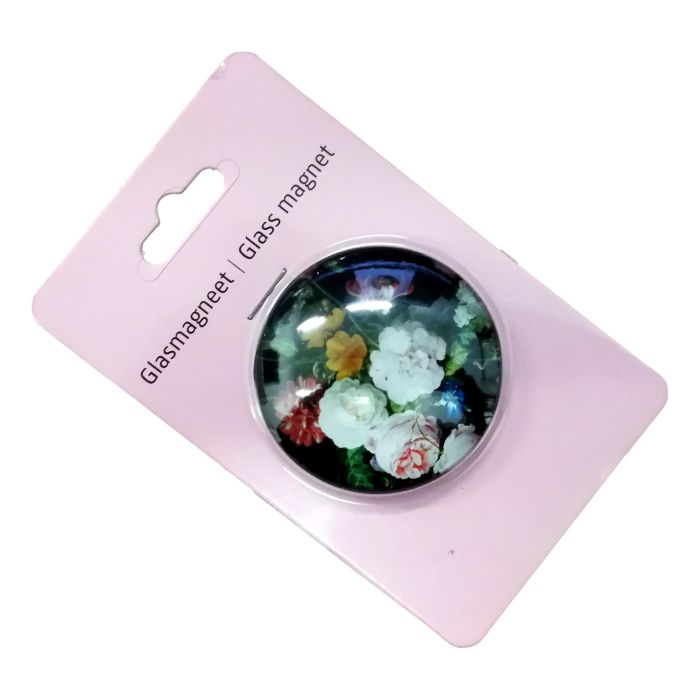 Glasmagneet "Stilleven met Bloemen", Jan Davidz. De Heem XL