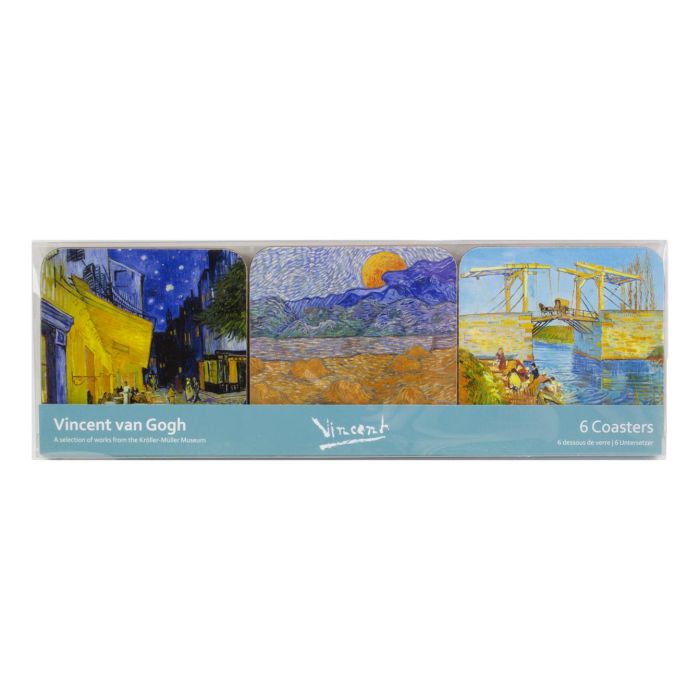 Coasters , Van Gogh, Masterpieces Kroller Muller,set of six