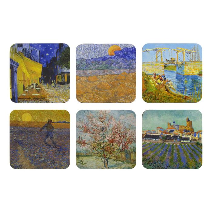Coasters , Van Gogh, Masterpieces Kroller Muller,set of six