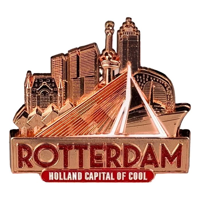 Koelkastmagneet "Rotterdam - Capital of Cool" Goudkleurig