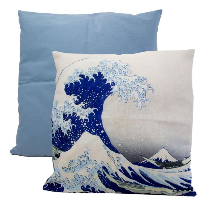 Kussensloop "The Great Wave, Hokusai" (45 cm x 45 cm) 