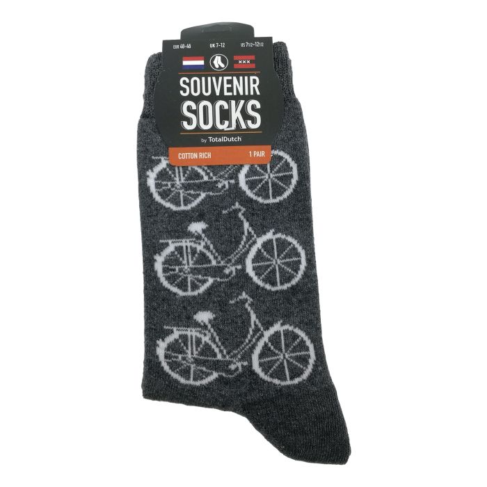 Heren Sokken "Fietsen - Donker Grijs" - 40-46