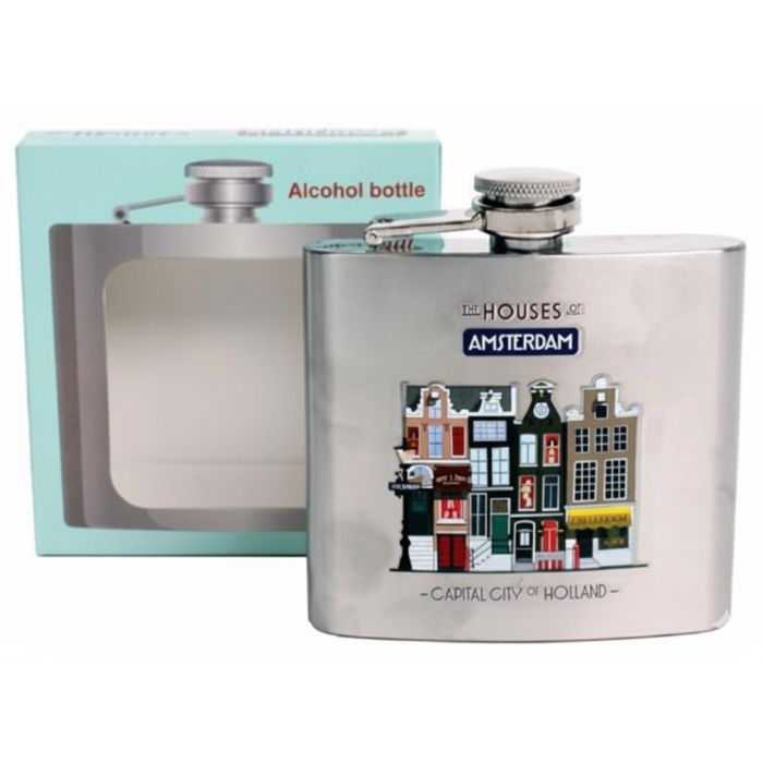Houses of Amsterdam Hip Flask