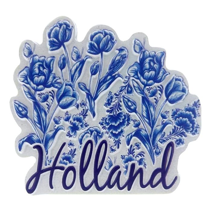 Delft Blue Tulips Magnet