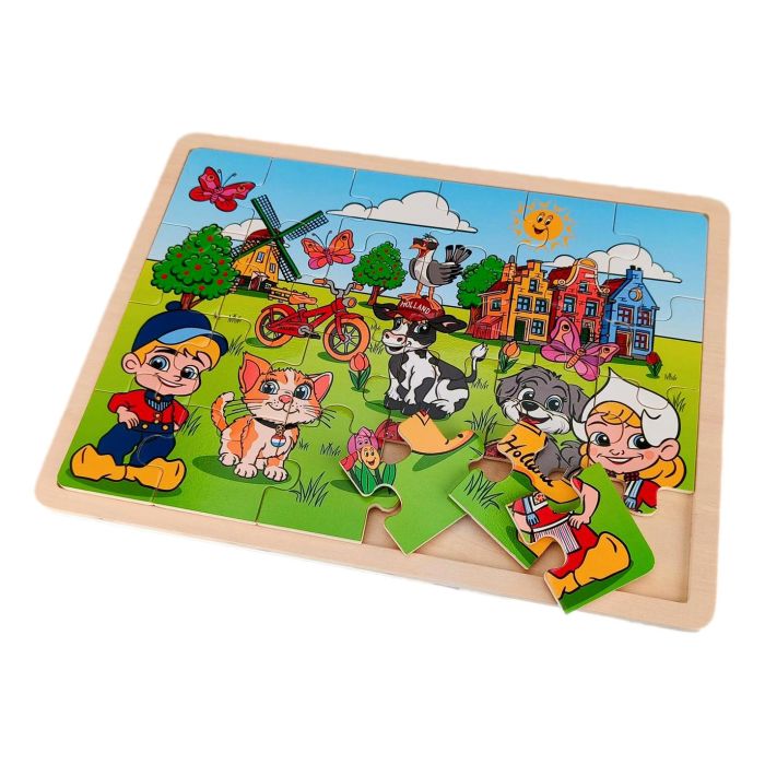 Houten Legpuzzel Holland - 24 Stukjes