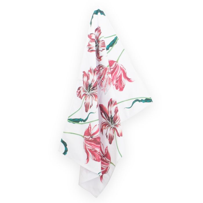 Theedoek "Drie Tulpen, Maria Sybilla Merian"