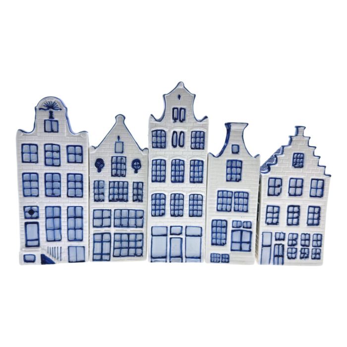 Gift Set Delft Blue Ceramic Houses