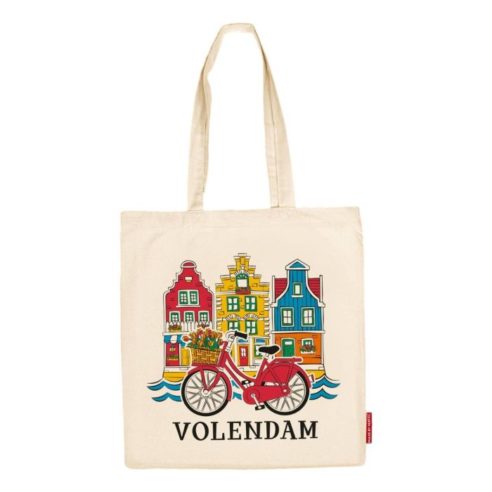 Katoenen Tas "Houses Volendam"