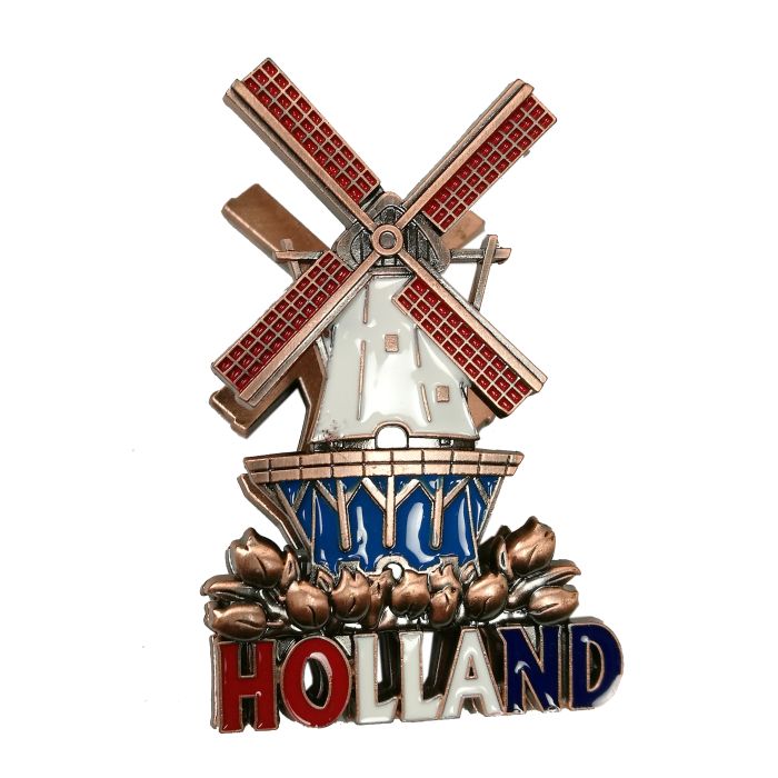 Magnet Clip "Holland Windmill" - Copper