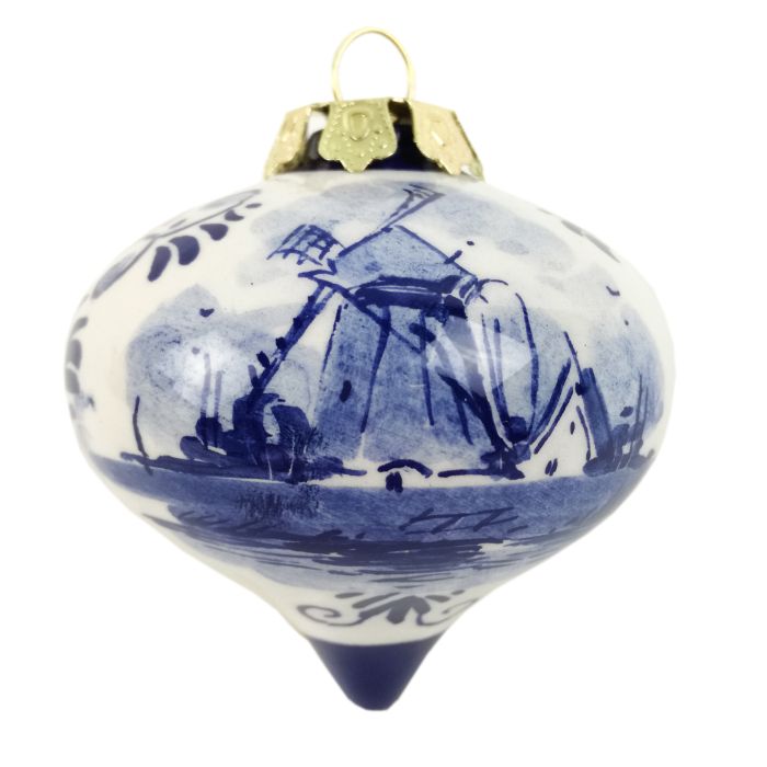Kerstbal tol molen, 5 cm