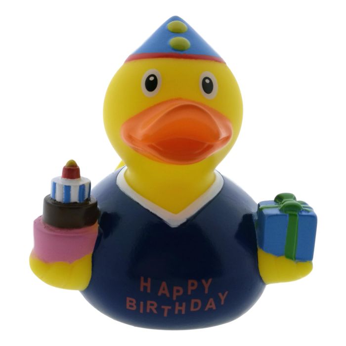 Badeend Verjaardag - Donker Blauw 