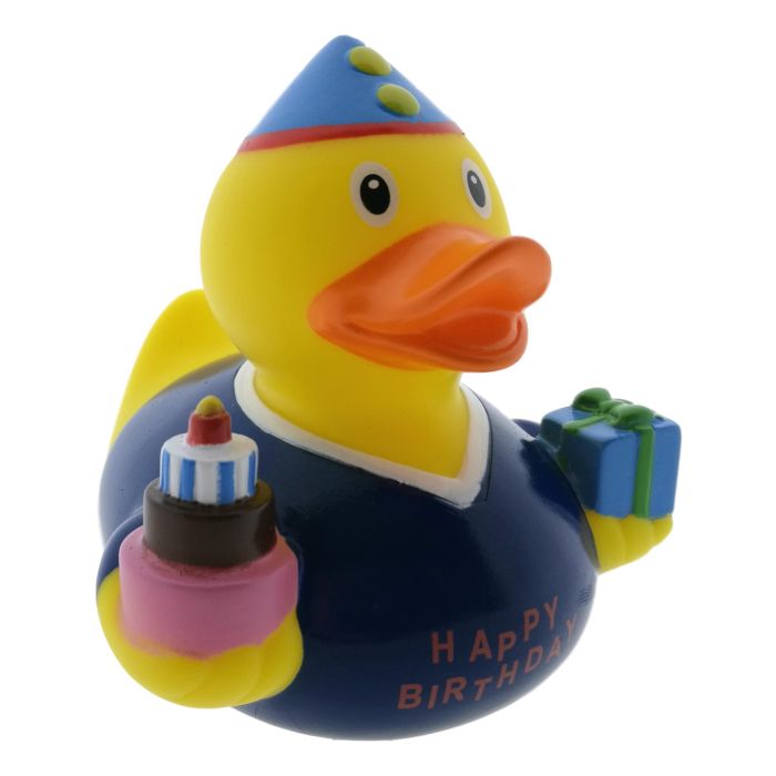 Badeend Verjaardag - Donker Blauw 