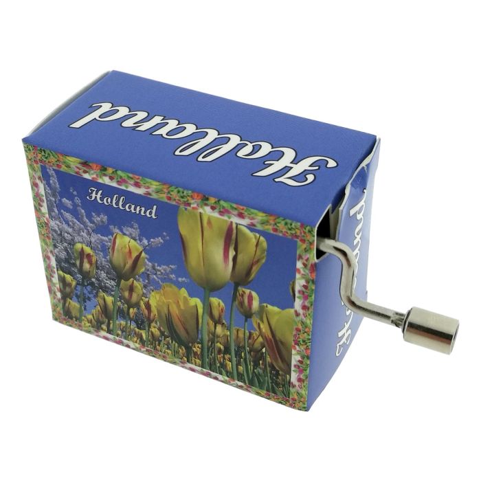 Muziekdoosje - Gele/rode tulpen Holland