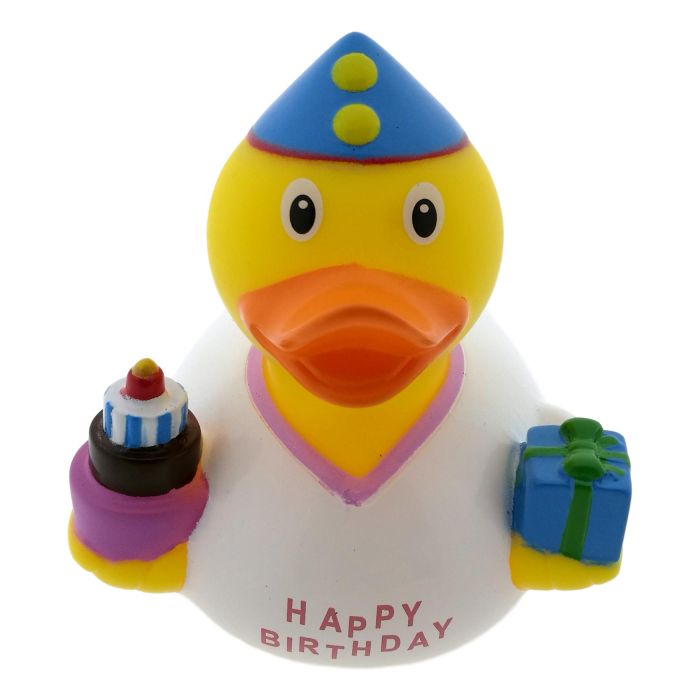Badeend Verjaardag - Wit 