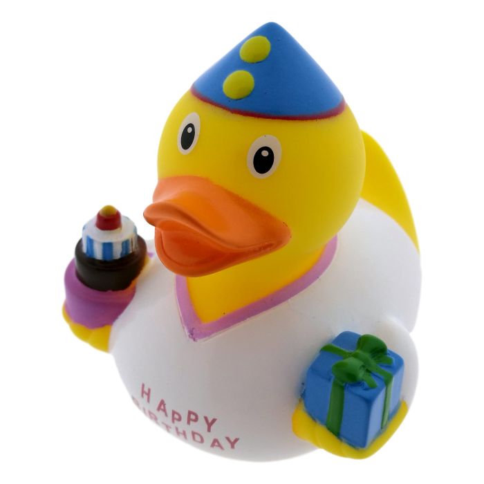 Badeend Verjaardag - Wit 