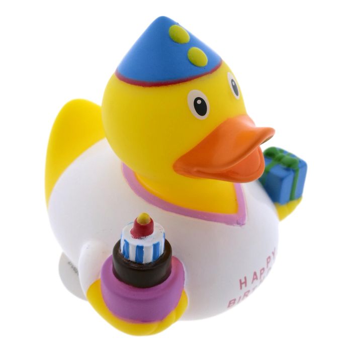 Badeend Verjaardag - Wit 