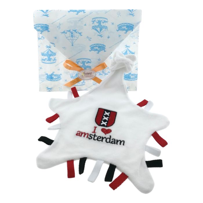 Knuffeldoekje / tutdoekje - Amsterdam in cadeauverpakking